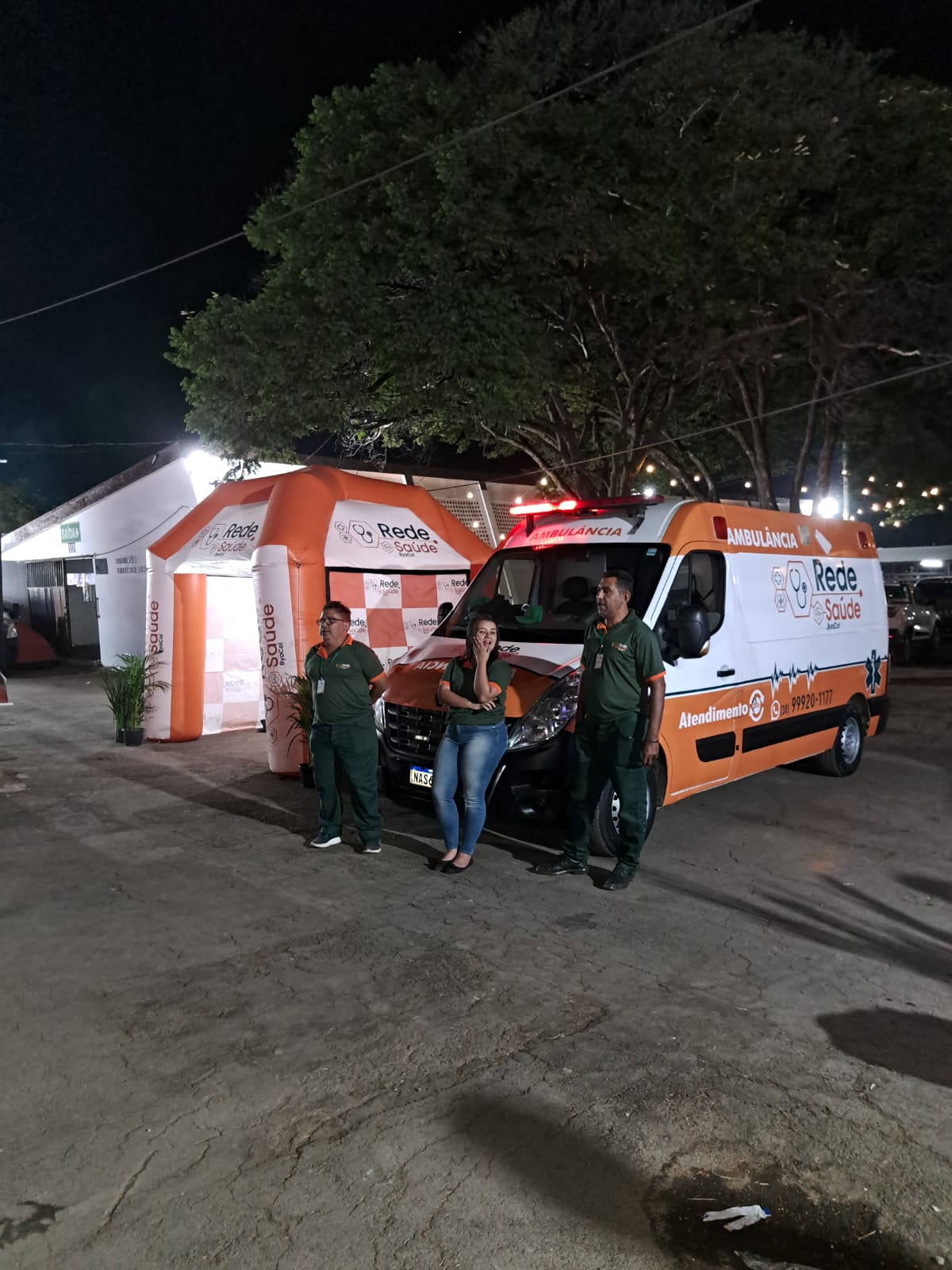 Locação de ambulância com equipe